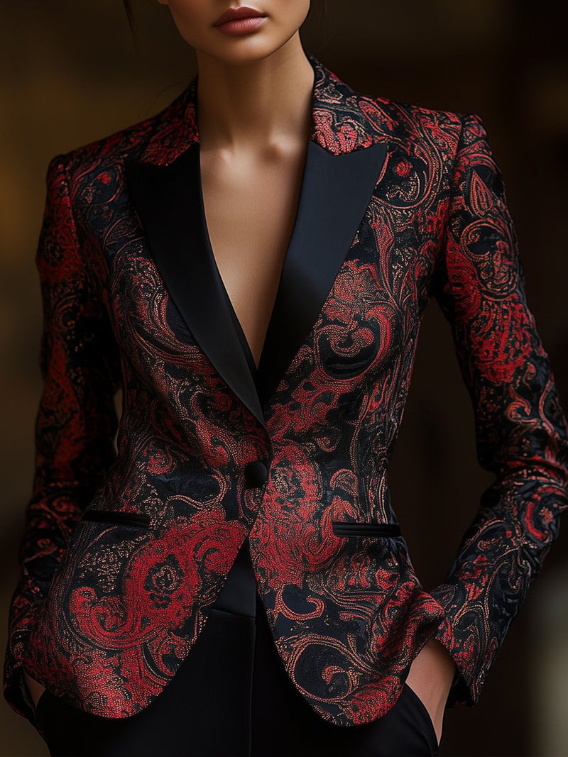 Clara – Stylischer Langarm Blazer mit Reverskragen und Taschen