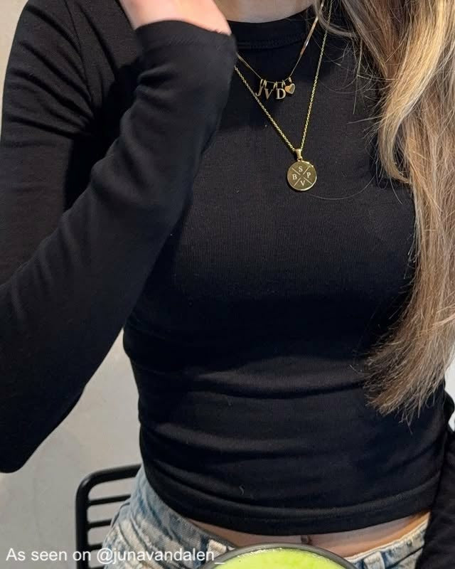 Muttertag – Herzliche Goldkette mit personalisierter Buchstabengravur