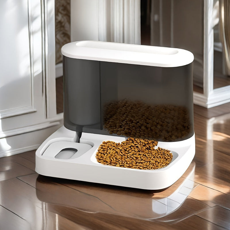 PawForm – Moderne Futterstation für Haustiere mit transparenter Aufbewahrung