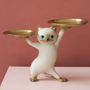 TidyCat – Dekorative Katzen Aufhänger Tablett Statue für Tischdekoration