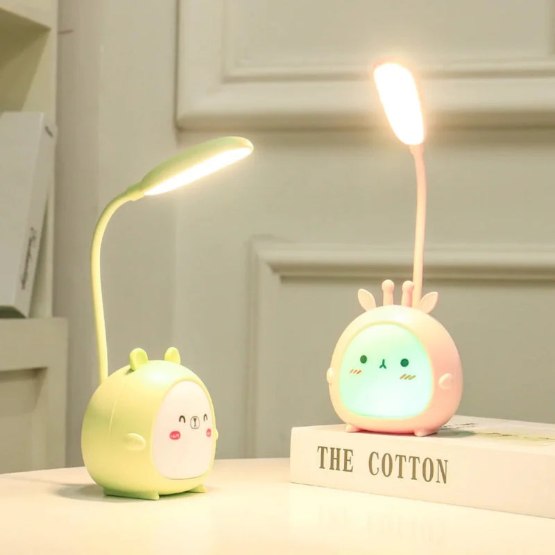 BrightBuddy – Kinder-Leselampe mit Cartoon-Design, USB-Ladefunktion und augenschonendem Licht