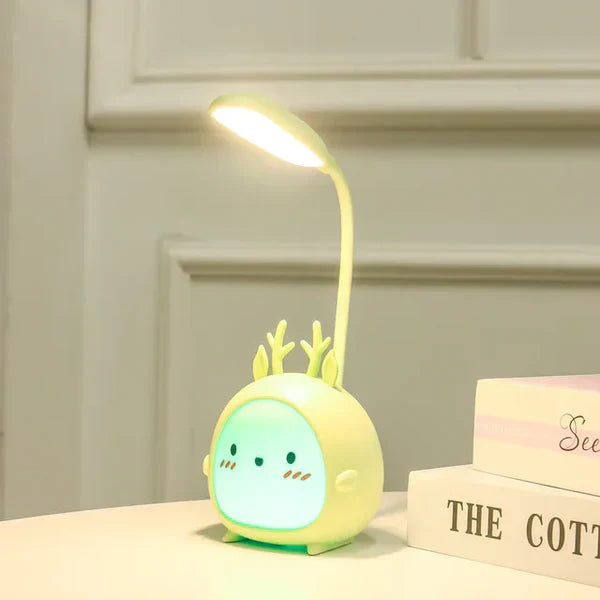 BrightBuddy – Kinder-Leselampe mit Cartoon-Design, USB-Ladefunktion und augenschonendem Licht