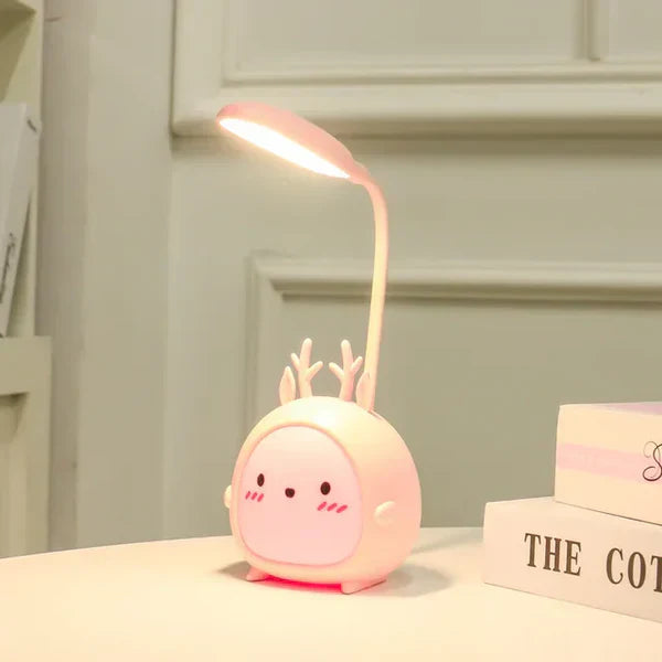 BrightBuddy – Kinder-Leselampe mit Cartoon-Design, USB-Ladefunktion und augenschonendem Licht