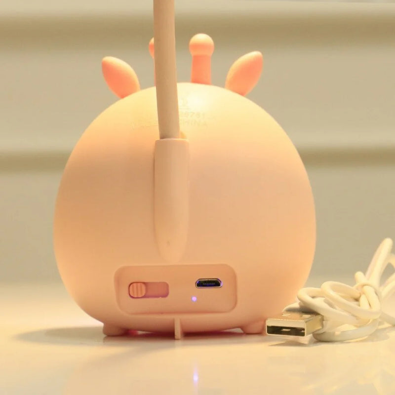 BrightBuddy – Kinder-Leselampe mit Cartoon-Design, USB-Ladefunktion und augenschonendem Licht