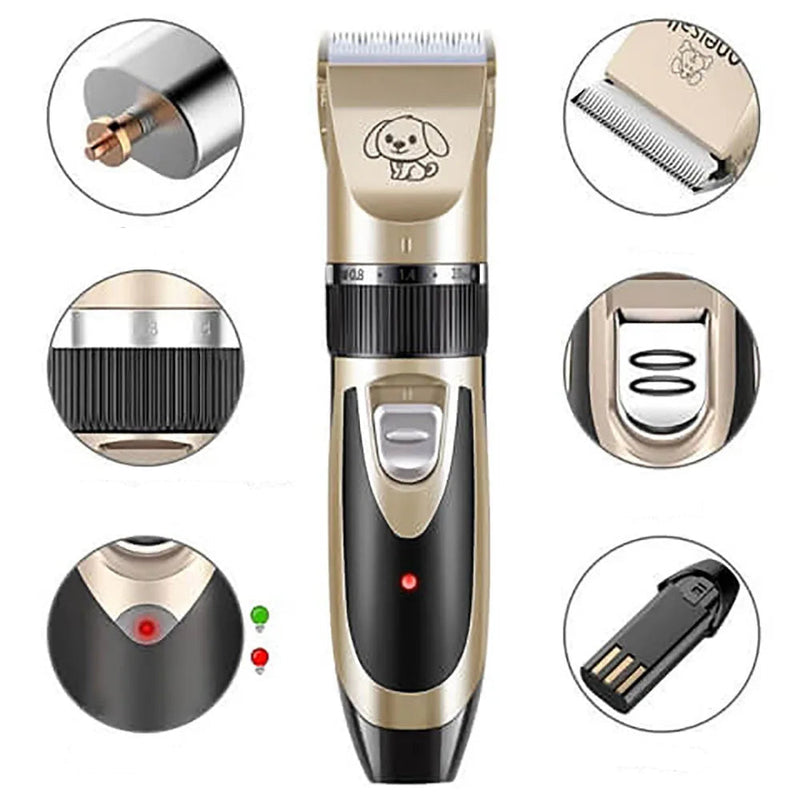 CalmCut – Wiederaufladbarer kabelloser Trimmer für Hunde und Tierhaare