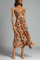 Almuth – Modisches ärmelloses Kleid mit V Ausschnitt und Spaghettiträgern