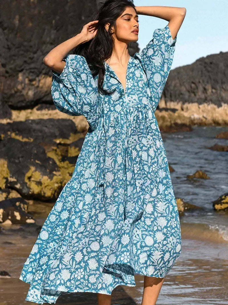 Lily - Fließendes Midikleid
