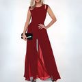 Leonie - Eleganter ärmelloser Jumpsuit mit weitem Bein und hoher Taille