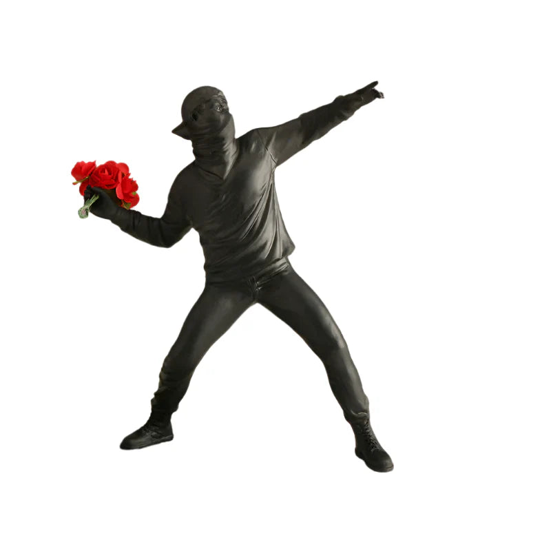 ArtThrow – Moderne Blumenwerfer Skulptur für die Heimdekoration