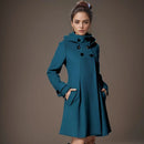 Agnes - Bequeme mittellange Kapuzenjacke mit Seitentaschen