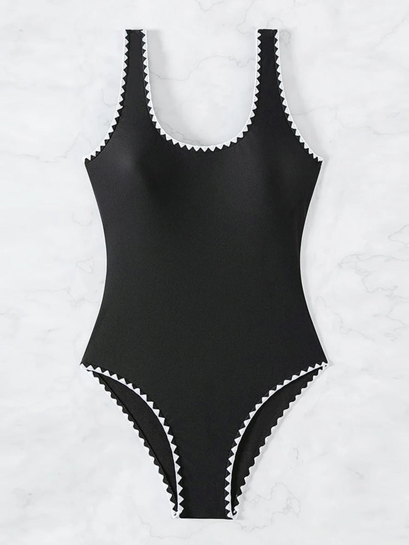 Monika – Stylischer One Piece Badeanzug mit rückenfreiem Entwerfen