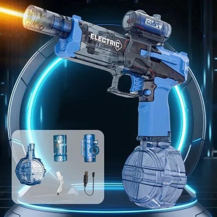 BlastJet – Elektrische Wasserpistole mit LED Effekten und zwei Sprühmodi