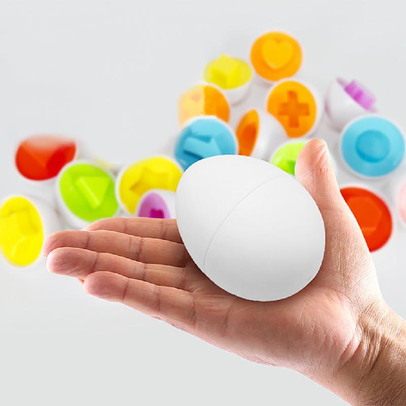 EggLogic - Puzzle Spielzeug mit passenden Eierformen und glatten Schalen