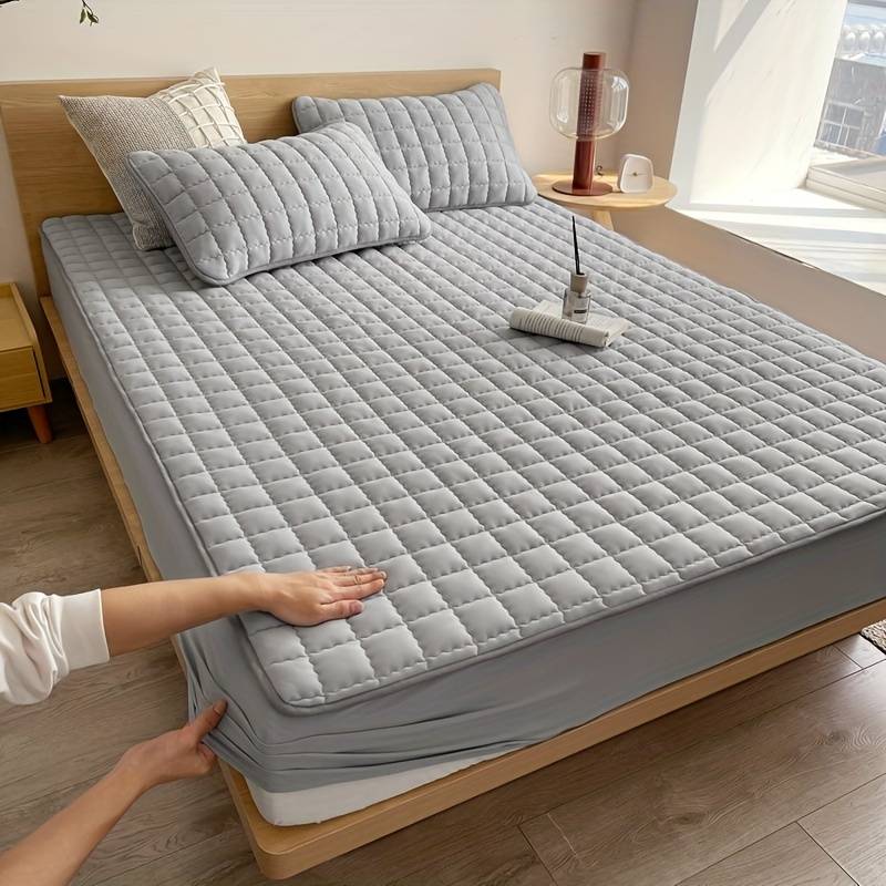 ComfyLayer - Gesteppter Matratzenbezug mit Reißverschluss für weiche und schützende Bettwaren