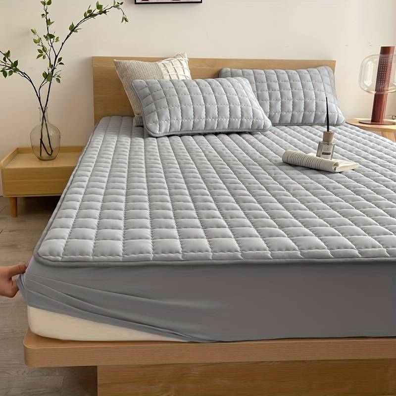 ComfyLayer - Gesteppter Matratzenbezug mit Reißverschluss für weiche und schützende Bettwaren