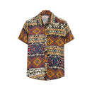 Torsten – Bedrucktes Kurzarmhemd mit Umlegekragen und Knöpfen