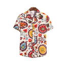 Torsten – Bedrucktes Kurzarmhemd mit Umlegekragen und Knöpfen