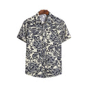 Torsten – Bedrucktes Kurzarmhemd mit Umlegekragen und Knöpfen