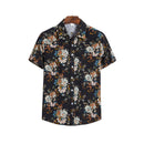 Torsten – Bedrucktes Kurzarmhemd mit Umlegekragen und Knöpfen