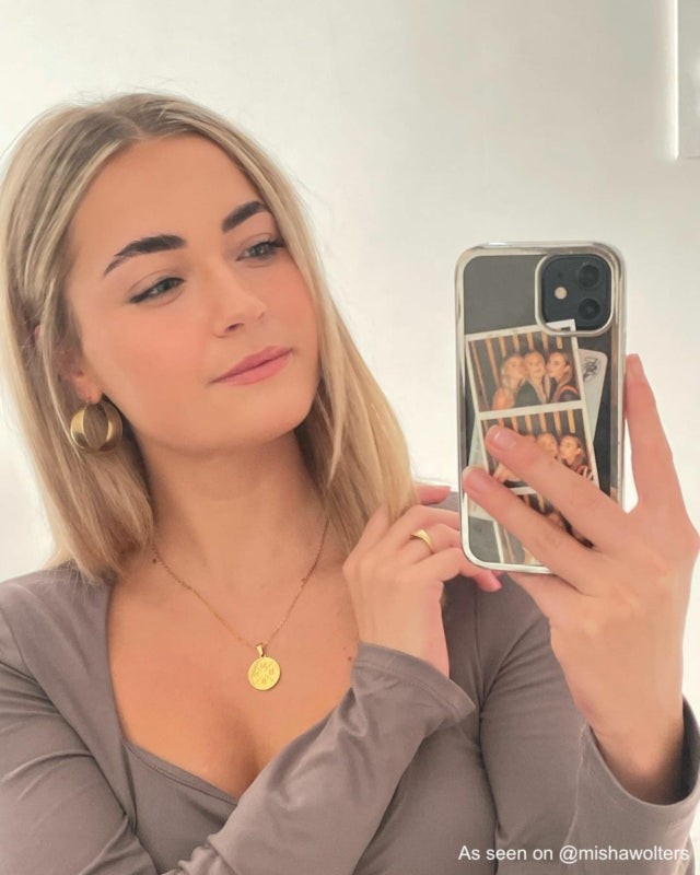 Muttertag – Herzliche Goldkette mit personalisierter Buchstabengravur
