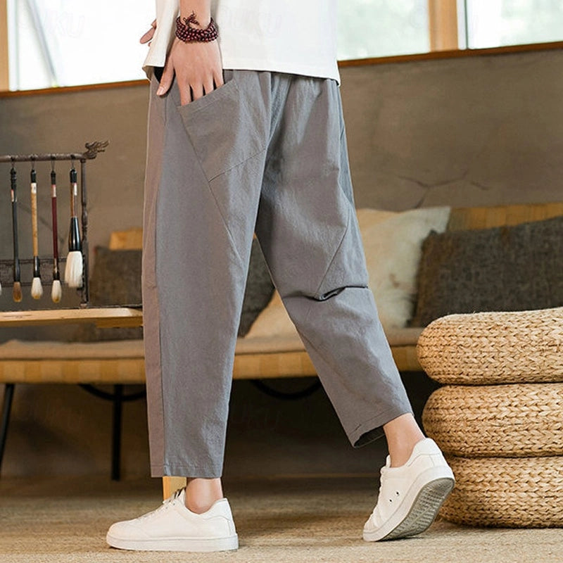 Carl – Atmungsaktive Hose mit lockerer Passform Taschen und Kordelzug in der Taille