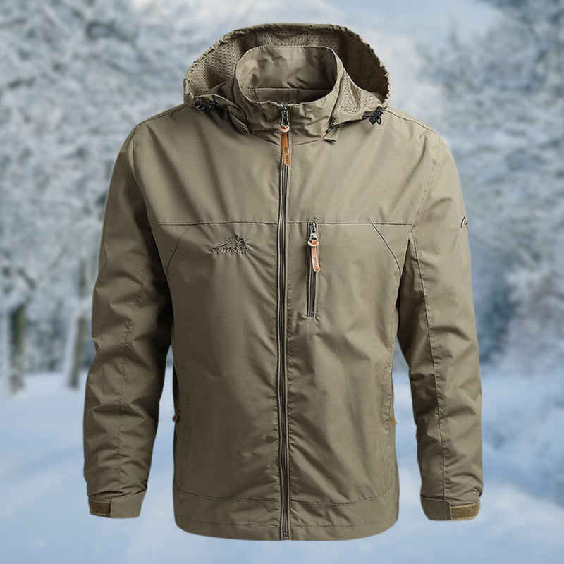 Bruno - Langärmelig Wasserdicht Jacke Mit Reißverschlusstaschen
