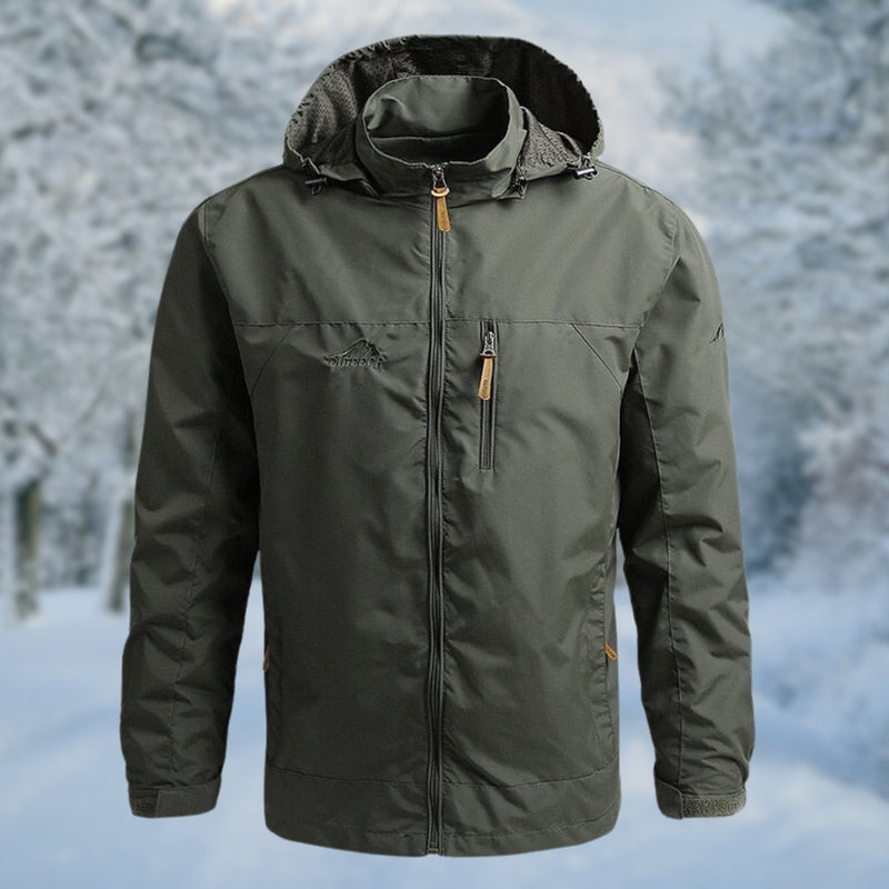 Bruno - Langärmelig Wasserdicht Jacke Mit Reißverschlusstaschen