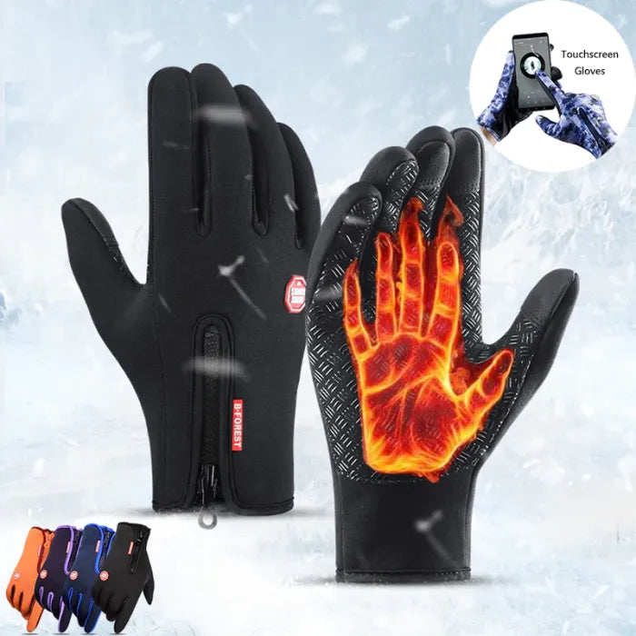 GloveGuard - Warm Wasserdicht Anti Rutsch Reißverschluss Handschuhe