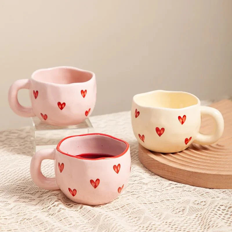 HeartMug - Elegante Liebe Herz Becher für Paare genießen gemütliche Tasse