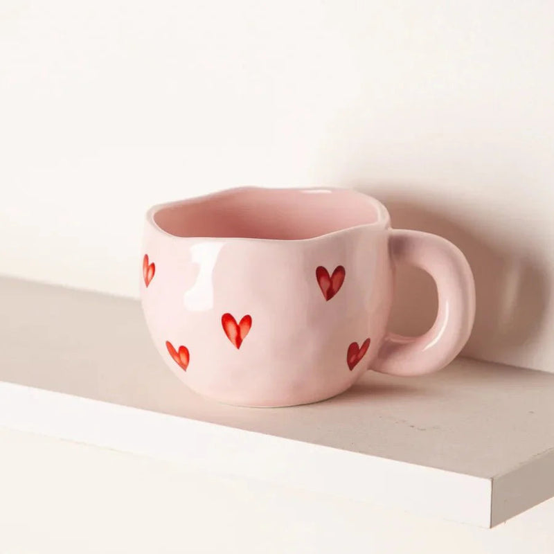 HeartMug - Elegante Liebe Herz Becher für Paare genießen gemütliche Tasse