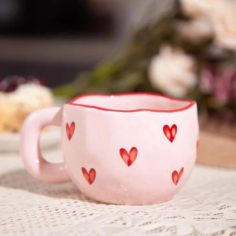 HeartMug - Elegante Liebe Herz Becher für Paare genießen gemütliche Tasse