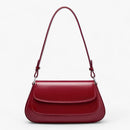 Amara - Luxuriös Glatter Reißverschluss Umhängetasche Mit Verstellbarem Gurt