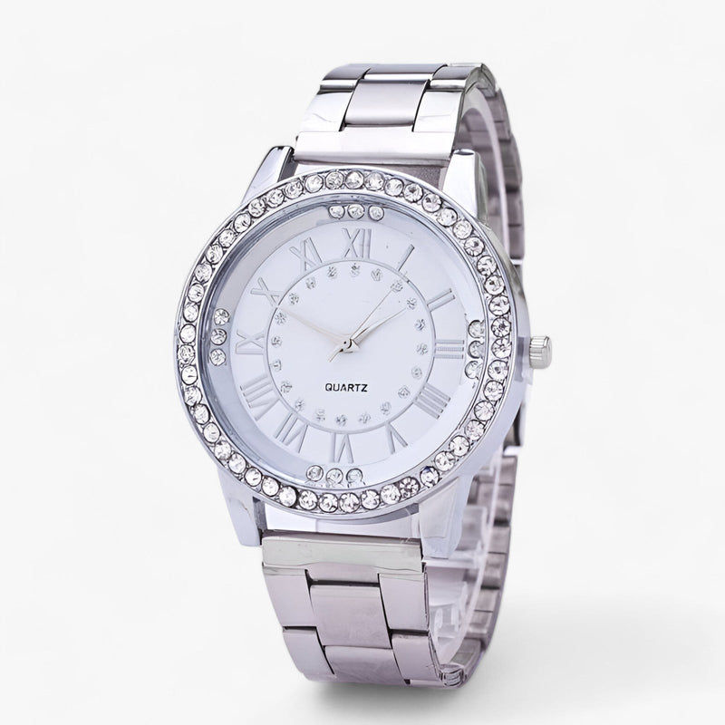 Isolde – Luxusuhr mit diamantbesetztem Zifferblatt und robustem Band