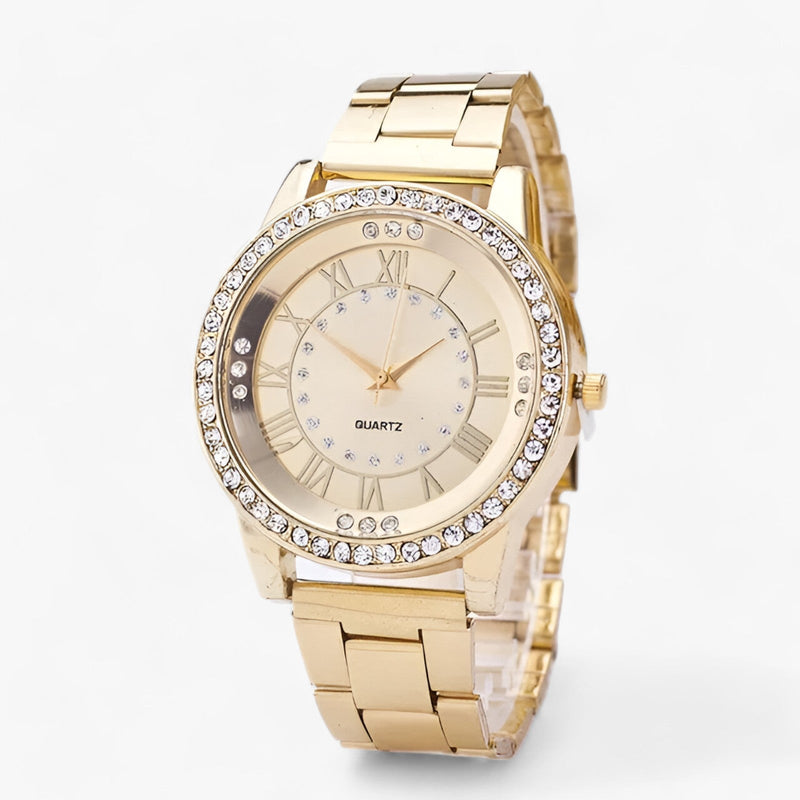 Isolde – Luxusuhr mit diamantbesetztem Zifferblatt und robustem Band