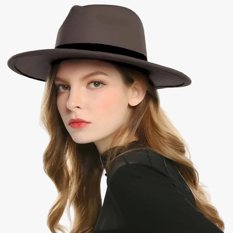 Warmora - Bequemer Warmer Flacher Wolle Fedora