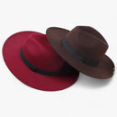 Warmora - Bequemer Warmer Flacher Wolle Fedora
