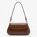 Amara - Luxuriös Glatter Reißverschluss Umhängetasche Mit Verstellbarem Gurt