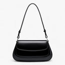 Amara - Luxuriös Glatter Reißverschluss Umhängetasche Mit Verstellbarem Gurt