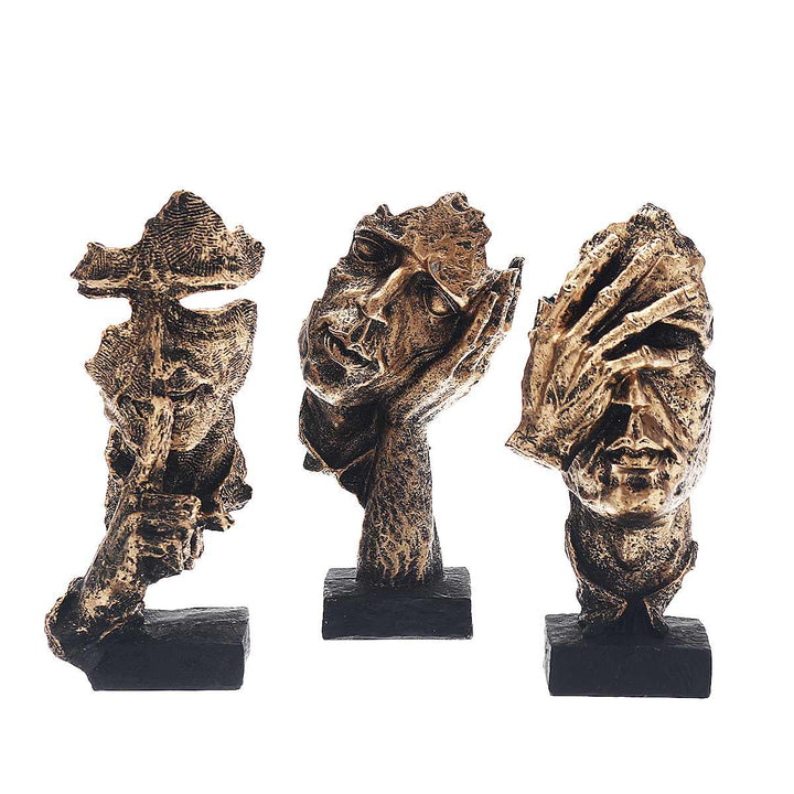 ArtMuse – Dekorative abstrakte Gesichtskunst Skulptur für moderne Innenräume