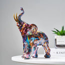 VibrantTrunk - Modernes Dekor Mit Elefant Kunst Bildhauerei
