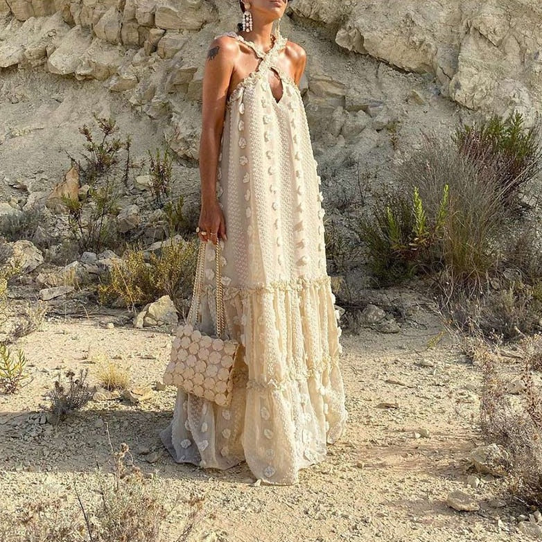 Lydia - Elegantes Maxikleid Mit Blumenmuster