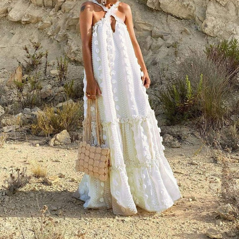 Lydia - Elegantes Maxikleid Mit Blumenmuster