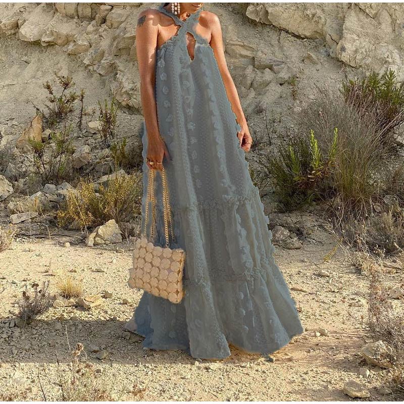 Lydia - Elegantes Maxikleid Mit Blumenmuster