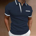 Conrad – Elegantes Kurzarm Poloshirt mit Knöpfen und Tasche