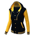 Katrin - Lässige Langärmelig Kapuze Jacke Mit Knöpfen