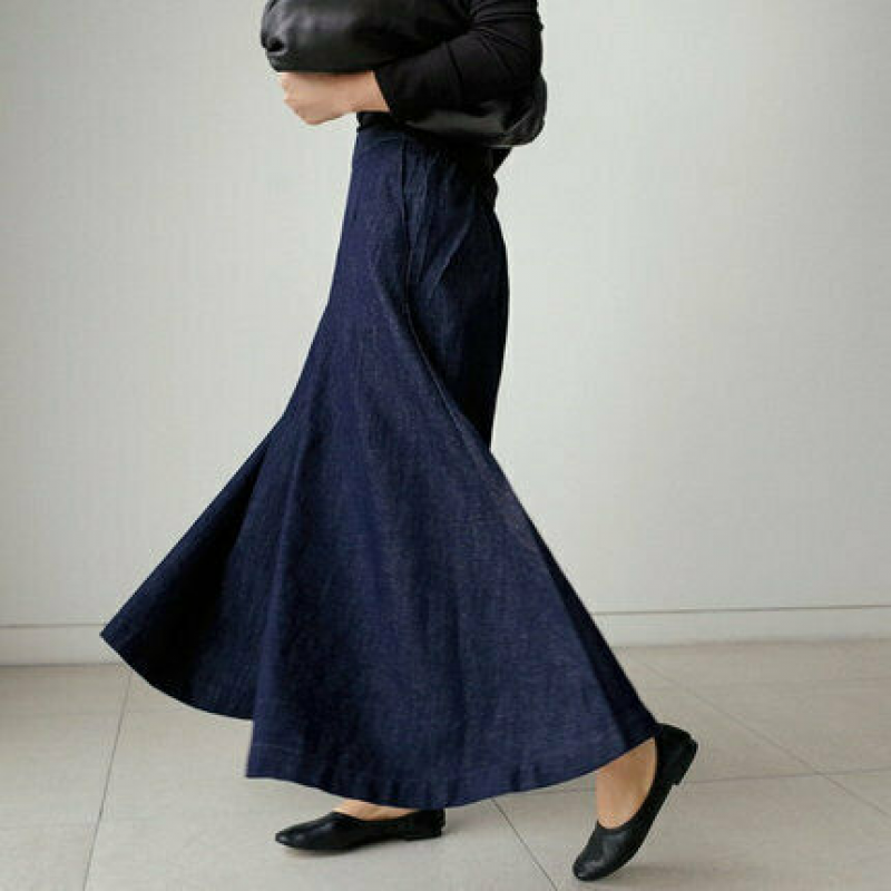 Elke – Stylische Lockere Passform Weites Bein Hose mit Taschen