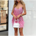 Luise - Modisches ärmelloses Minikleid mit Spaghetti Trägern und rückenfreiem Gestaltung