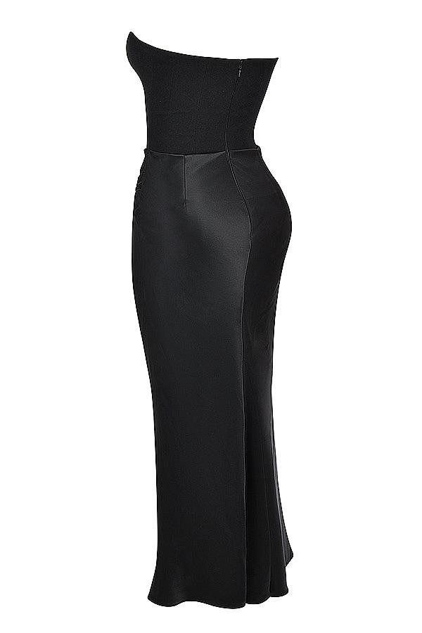 Clara - Ärmellos Strapless Korsett Maxikleid