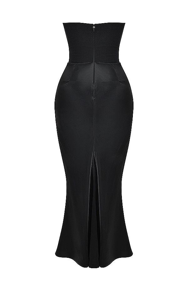 Clara - Ärmellos Strapless Korsett Maxikleid