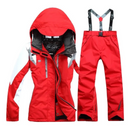Amina - Winddichter 2 teiliger Skianzug mit Kapuze warmer Jacke und passender Hose